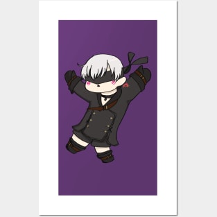 Chibi 9S- Nier Automata Posters and Art